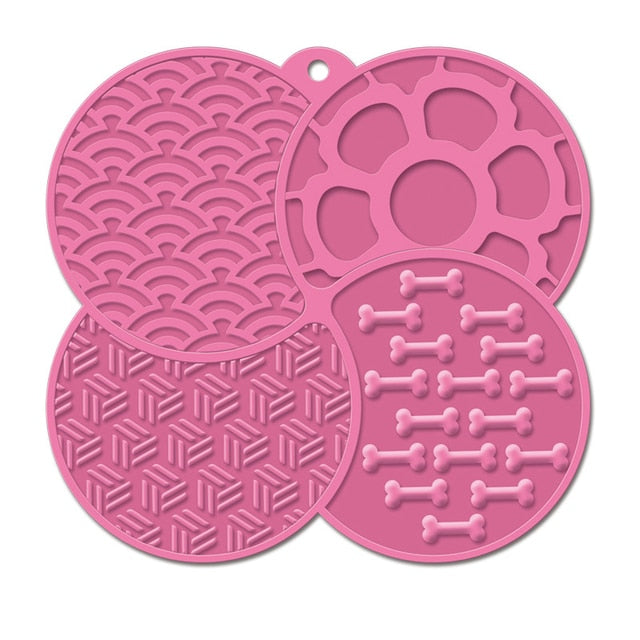 4-Section Suction Silicone Lick Mat
