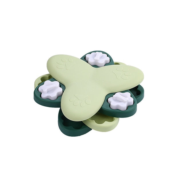 3-Layer Rotating Puzzle Interactive Slow Feeder