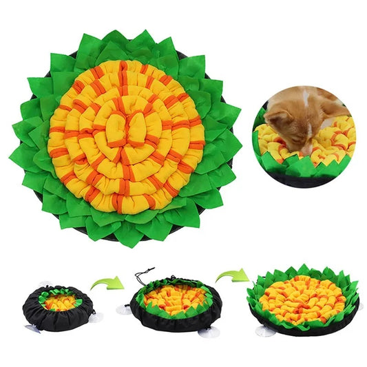 2-In-1 Flower Pad Snuffle Mat Bowl
