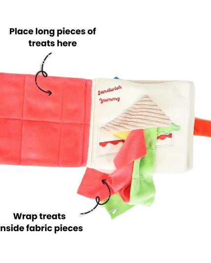 Lunch Basket Sniff Book Nosework Dog Toy
