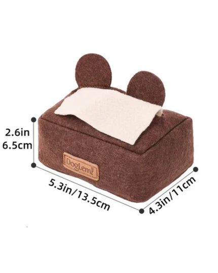 Tissue Box Nosework Dog Toy