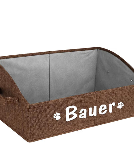 Personalized Foldable Pet Toy Basket
