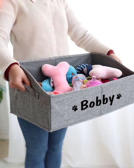 Personalized Foldable Pet Toy Basket