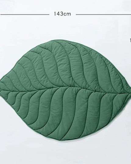 Cozy Leaf Blanket Dog Mat Bed