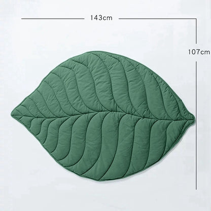 Cozy Leaf Blanket Dog Mat Bed