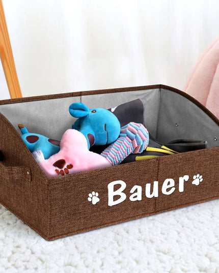 Personalized Foldable Pet Toy Basket