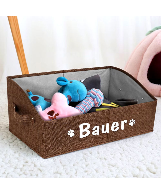 Personalized Foldable Pet Toy Basket