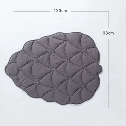 Cozy Leaf Blanket Dog Mat Bed