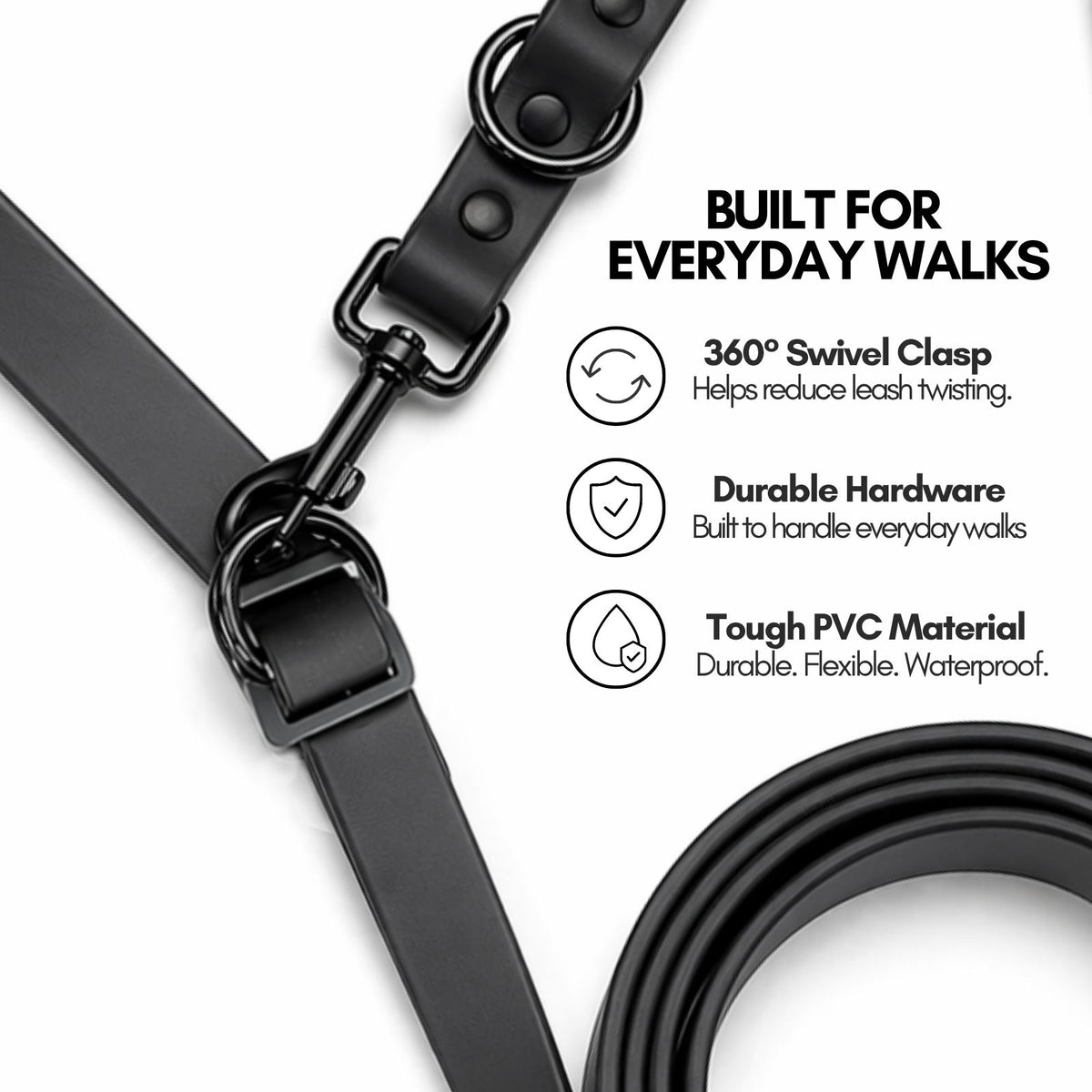 WOOFELITE Hands-Free Waterproof Dog Leash