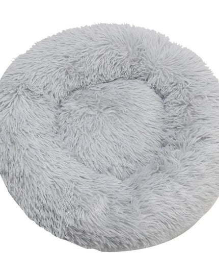 Round Soft Plush Fluffy Dog Pet Bed