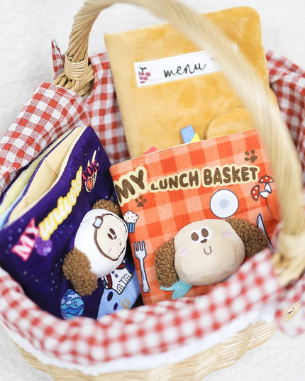 Lunch Basket Sniff Book Nosework Dog Toy