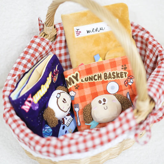 Lunch Basket Sniff Book Nosework Dog Toy