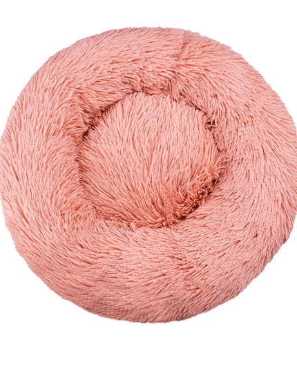 Round Soft Plush Fluffy Dog Pet Bed