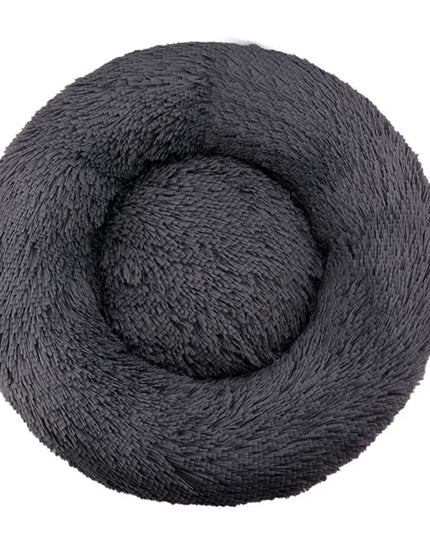 Round Soft Plush Fluffy Dog Pet Bed