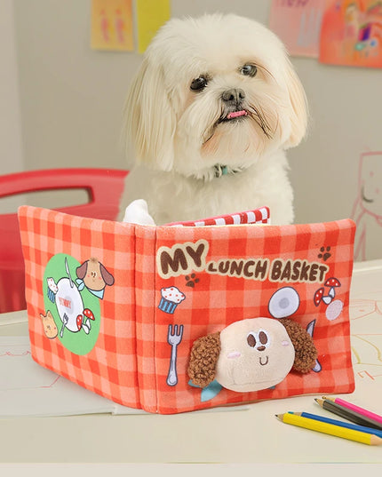 Lunch Basket Sniff Book Nosework Dog Toy