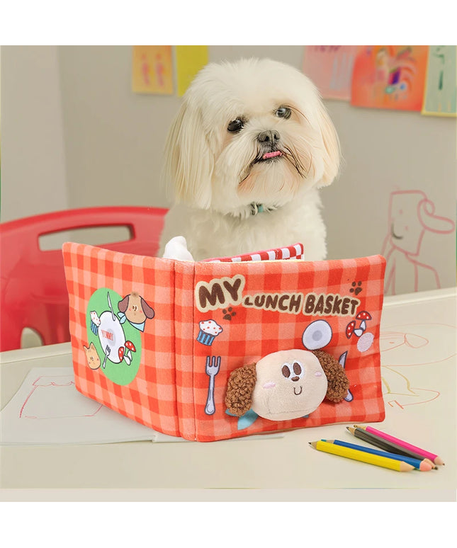 Lunch Basket Sniff Book Nosework Dog Toy