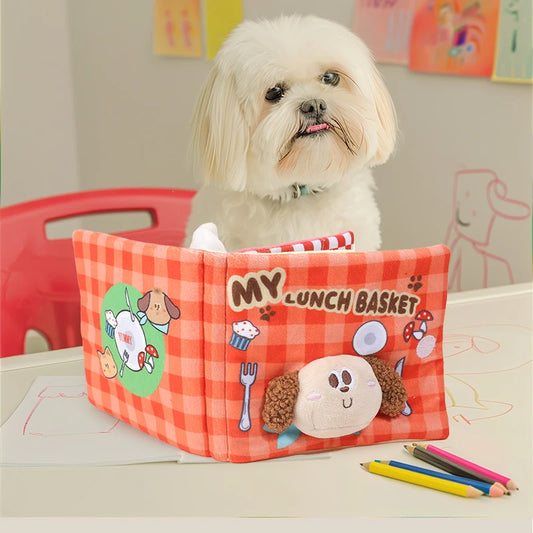 Lunch Basket Sniff Book Nosework Dog Toy