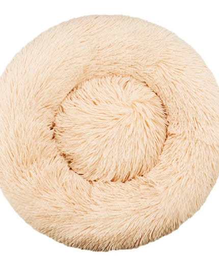 Round Soft Plush Fluffy Dog Pet Bed