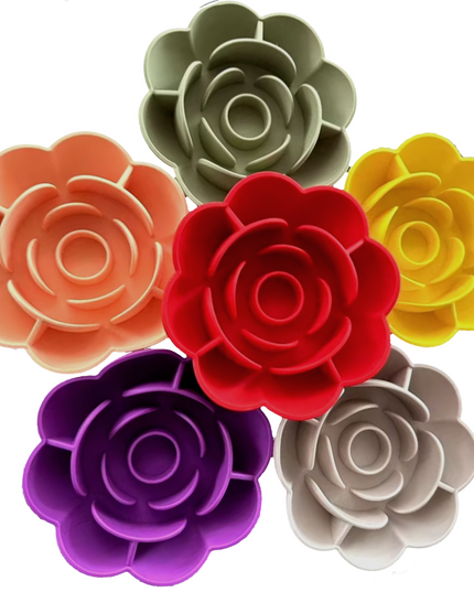 Rose Silicone Lick Mat Slow Feeder
