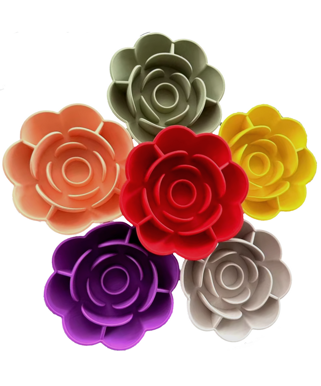 Rose Silicone Lick Mat Slow Feeder