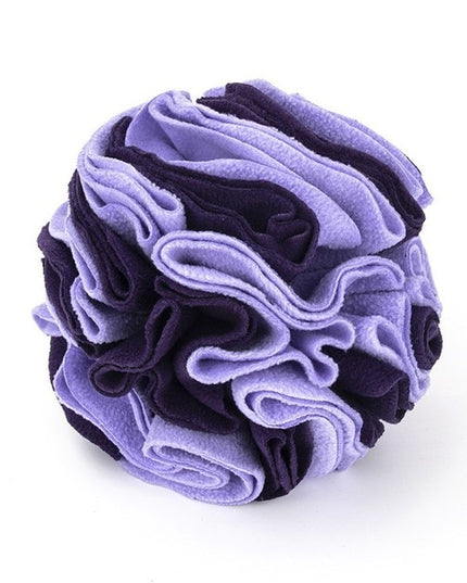 Fleece Snuffle Ball Nosework Dog Toy