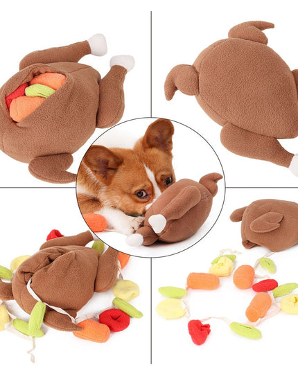 Turkey Interactive Nosework Dog Toy