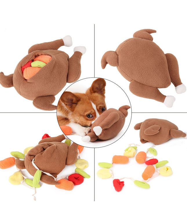 Turkey Interactive Nosework Dog Toy