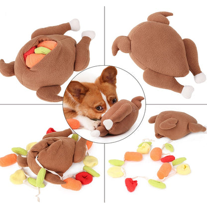 Vegetable Nosework Dog Toy - Roasted Chestnut