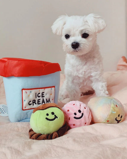 Ice Cream Bucket Interactive Dog Toy