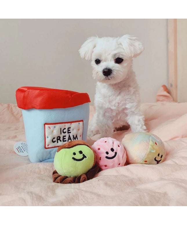 Ice Cream Bucket Interactive Dog Toy