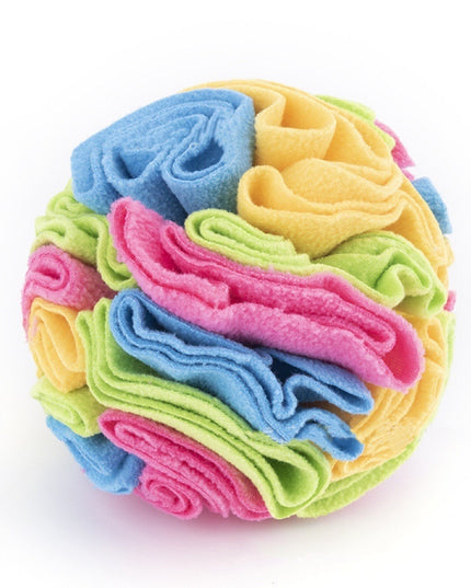Fleece Snuffle Ball Nosework Dog Toy