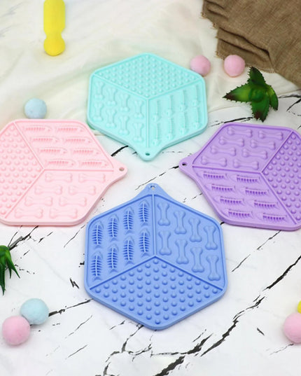 Hexagon Silicone Lick Mat