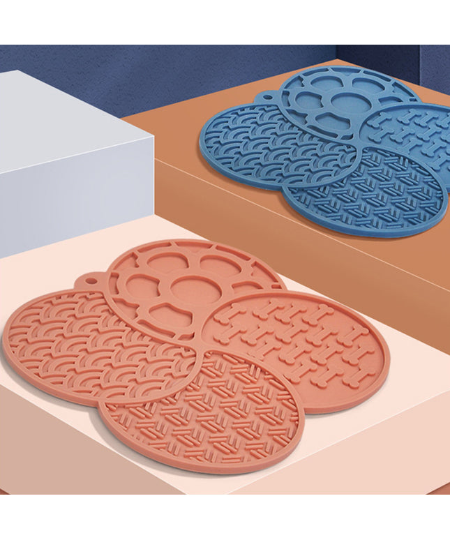 4-Section Suction Silicone Lick Mat