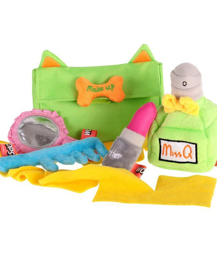 Makeup Bag Interactive Dog Toy Set
