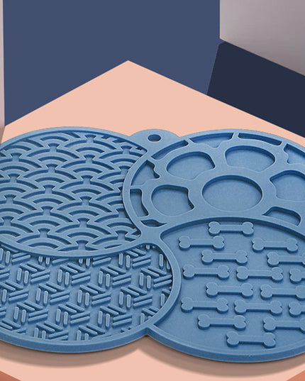 4-Section Suction Silicone Lick Mat