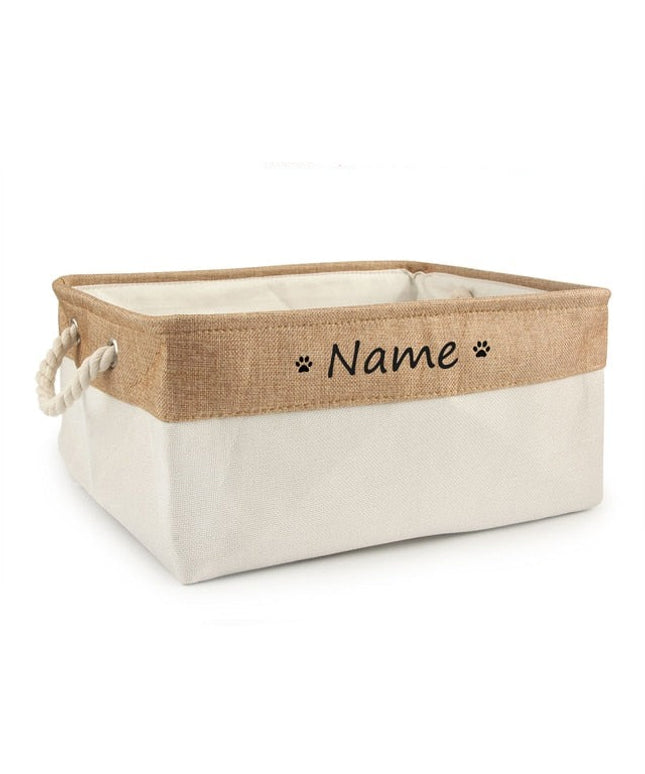Personalized Dog Toy Basket