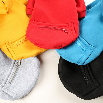 Solid Color Hoodie for Pets