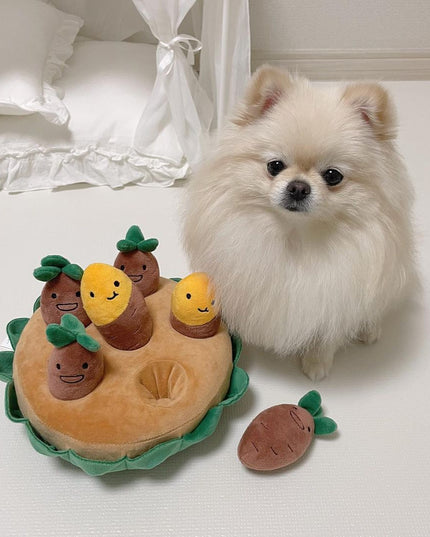 Sweet Potato Crop Interactive Dog Toy