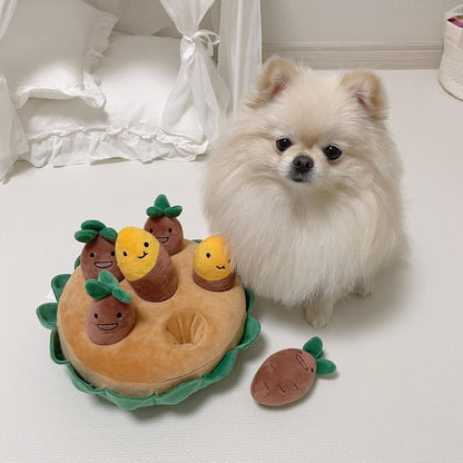 Sweet Potato Crop Interactive Dog Toy
