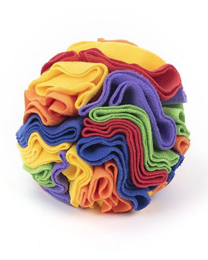 Fleece Snuffle Ball Nosework Dog Toy