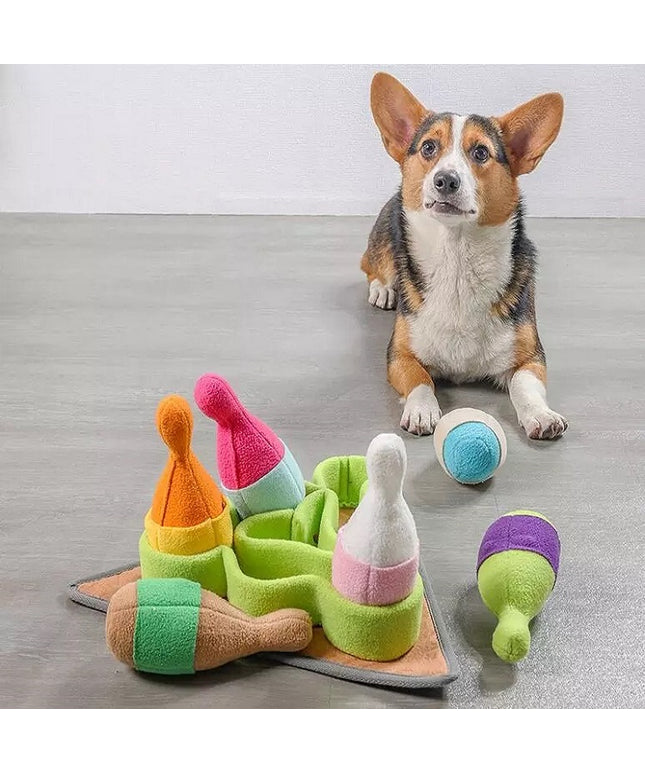 Bowling Pin Interactive Nosework Dog Toy