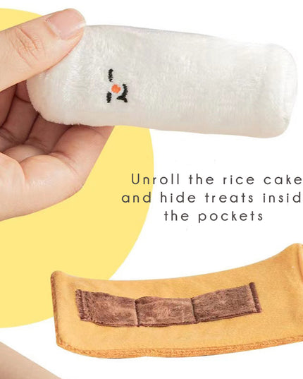 Fish Rice Cake Interactive Nosework Dog Toy