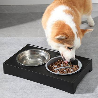Multi-level Adjustable Elevated Dog Table and Bowls