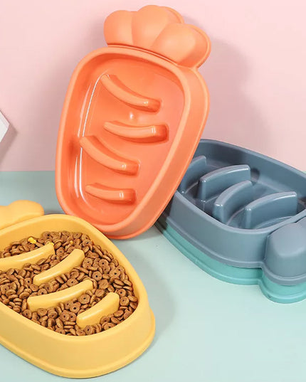 Large Carrot Slow Feeder Bowl