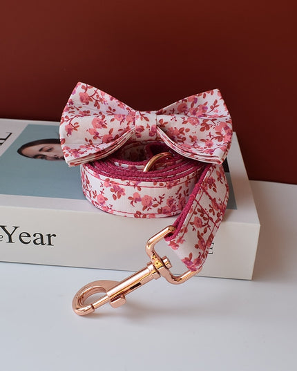 Pink Floral Print Leash