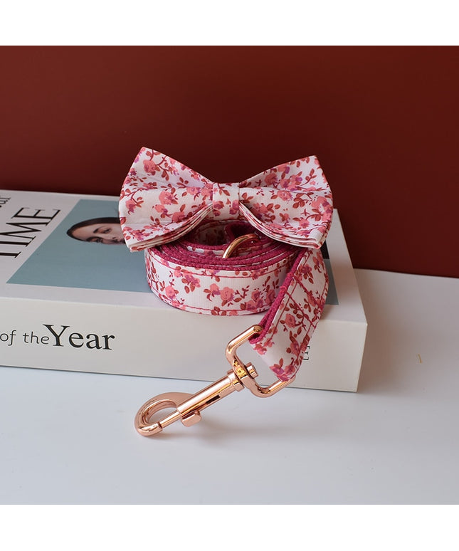 Pink Floral Print Leash