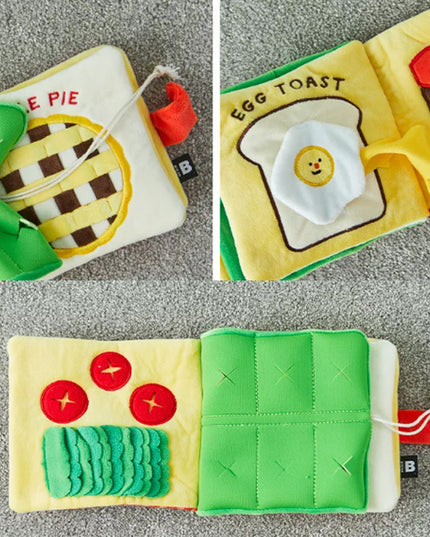 Lunch Sniff Book Interactive Nosework Dog Toy