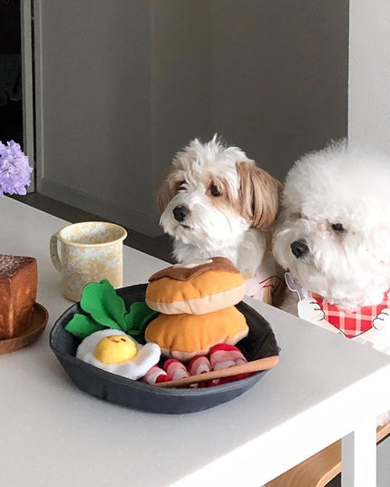 Breakfast Food Interactive Dog Toy