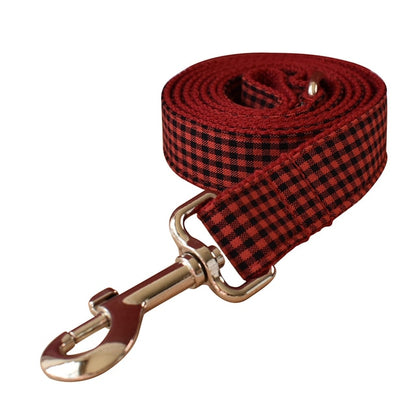 Red Checkered Leash