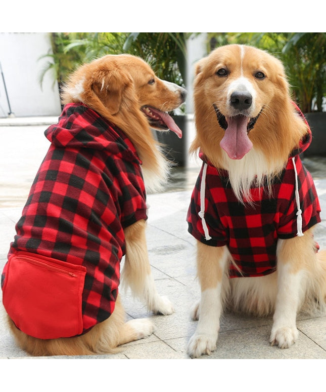 Plaid Hoodies for Pets